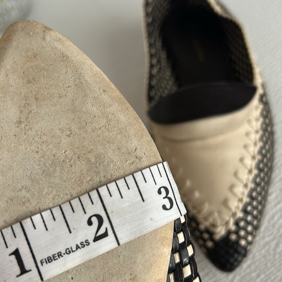 Tory Burch Black and Cream Checkered Flats - Picture 13 of 16